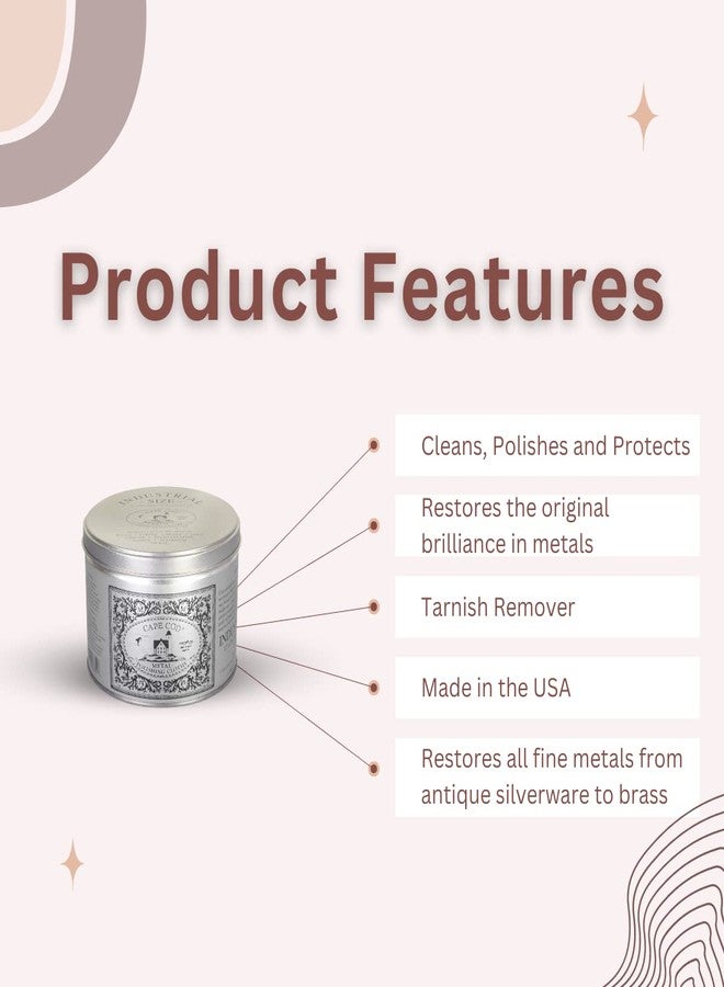 Cape Cod Metal Polishing Cloths Industrial Size Tin 9 Ounces - Image 3